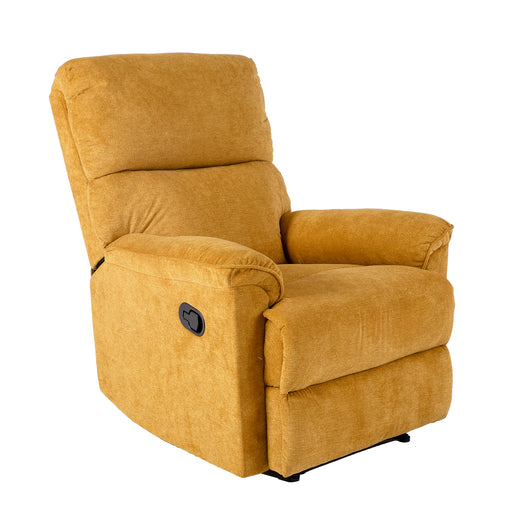Recliner armchair GUSTAV with manual mechanism, yellow - 13784