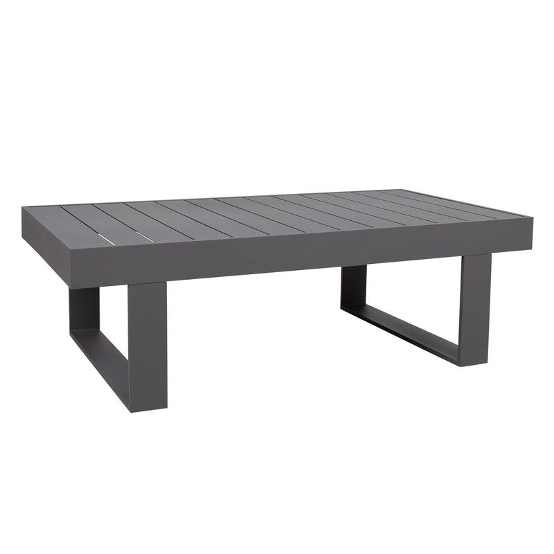 Coffee table FLUFFY 133x73,5xH42cm, grey - 13793