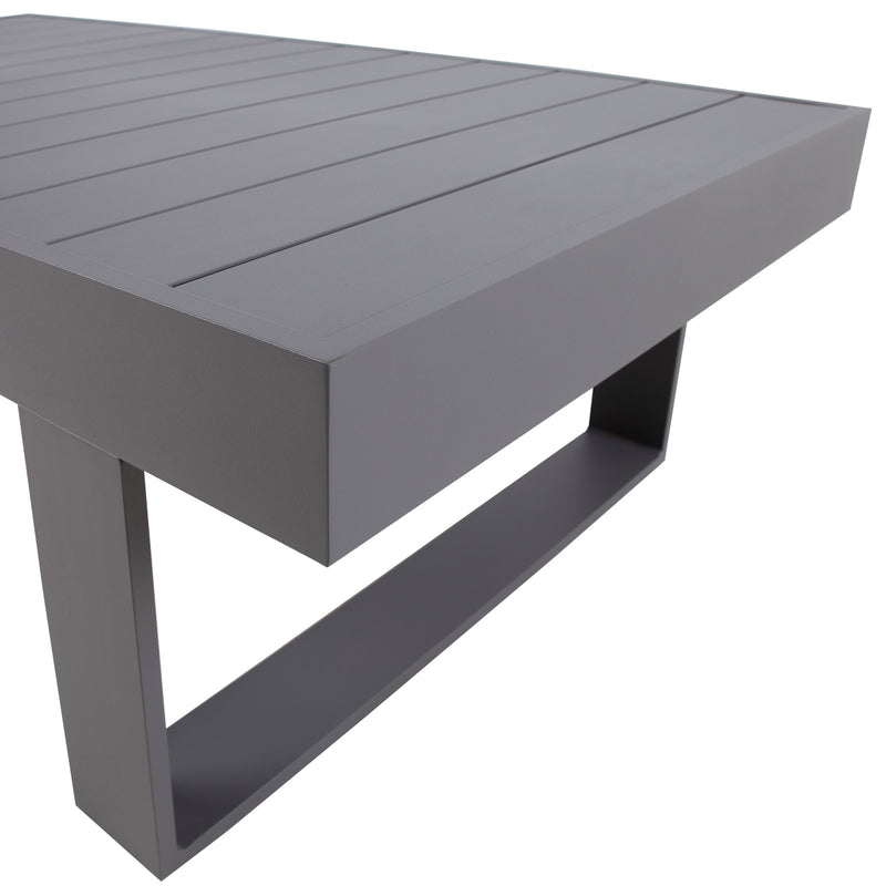 Coffee table FLUFFY 133x73,5xH42cm, grey - kuva 5