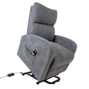 Recliner armchair BARNY with electric lifting mechanism, grey - kuva 8