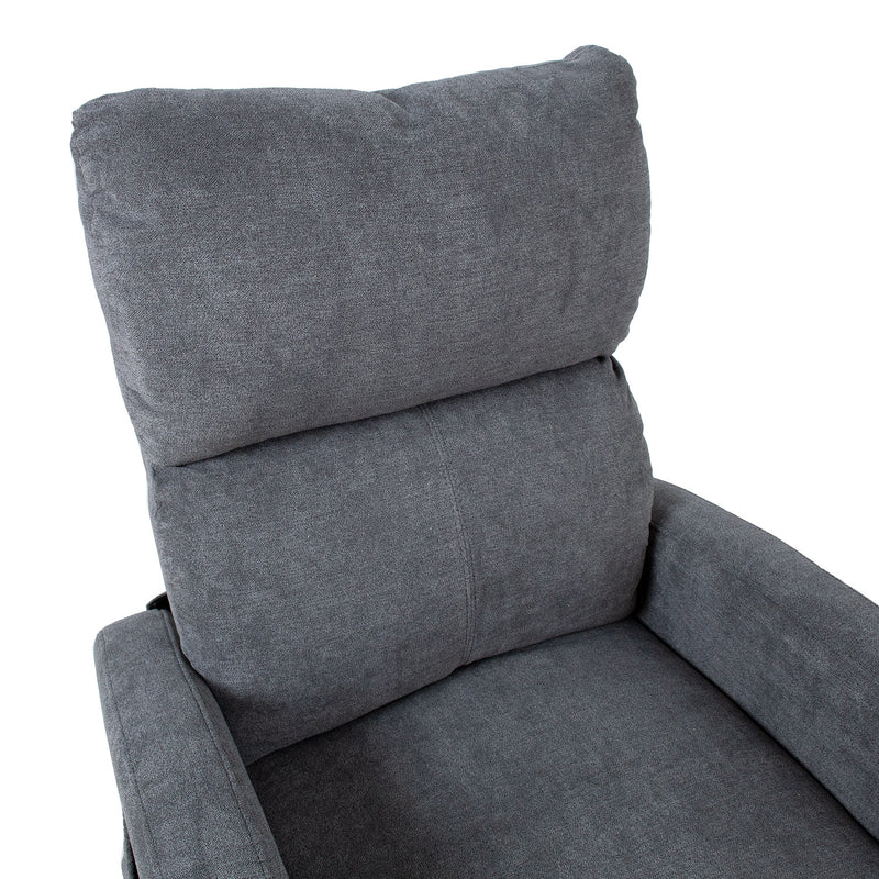 Recliner armchair BARNY with electric lifting mechanism, grey - kuva 9