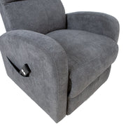Recliner armchair BARNY with electric lifting mechanism, grey - kuva 10