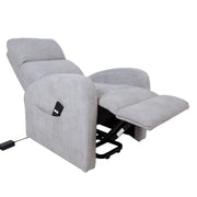 Recliner armchair BARNY with electric lifting mechanism, light grey - kuva 3