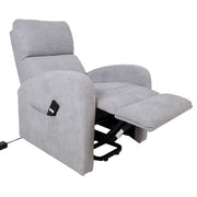Recliner armchair BARNY with electric lifting mechanism, light grey - kuva 7