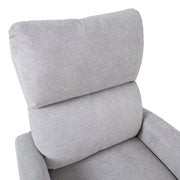 Recliner armchair BARNY with electric lifting mechanism, light grey - kuva 9