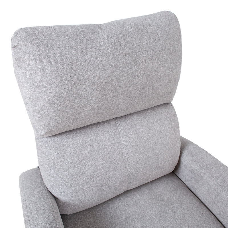 Recliner armchair BARNY with electric lifting mechanism, light grey - kuva 9