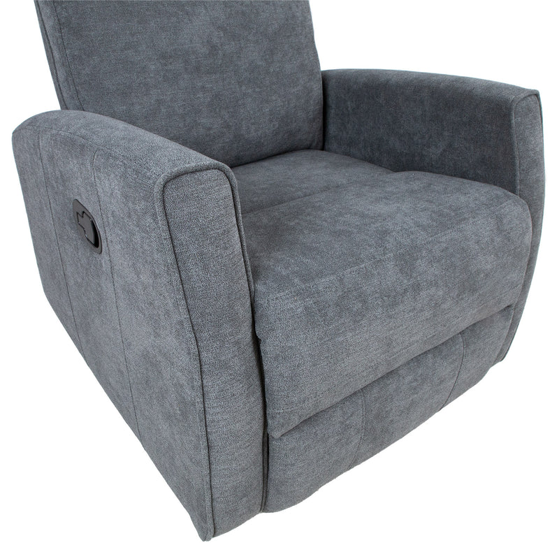 Recliner armchair EDDY with swinging and rotating manual mechanism - kuva 8
