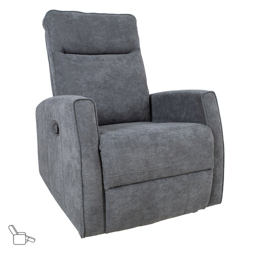Recliner armchair EDDY with swinging and rotating manual mechanism - 13850