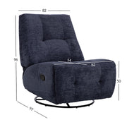 Recliner armchair WILLA with swinging and rotating manual mechanism - kuva 2