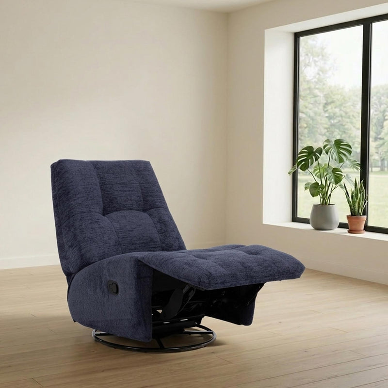 Recliner armchair WILLA with swinging and rotating manual mechanism - kuva 10