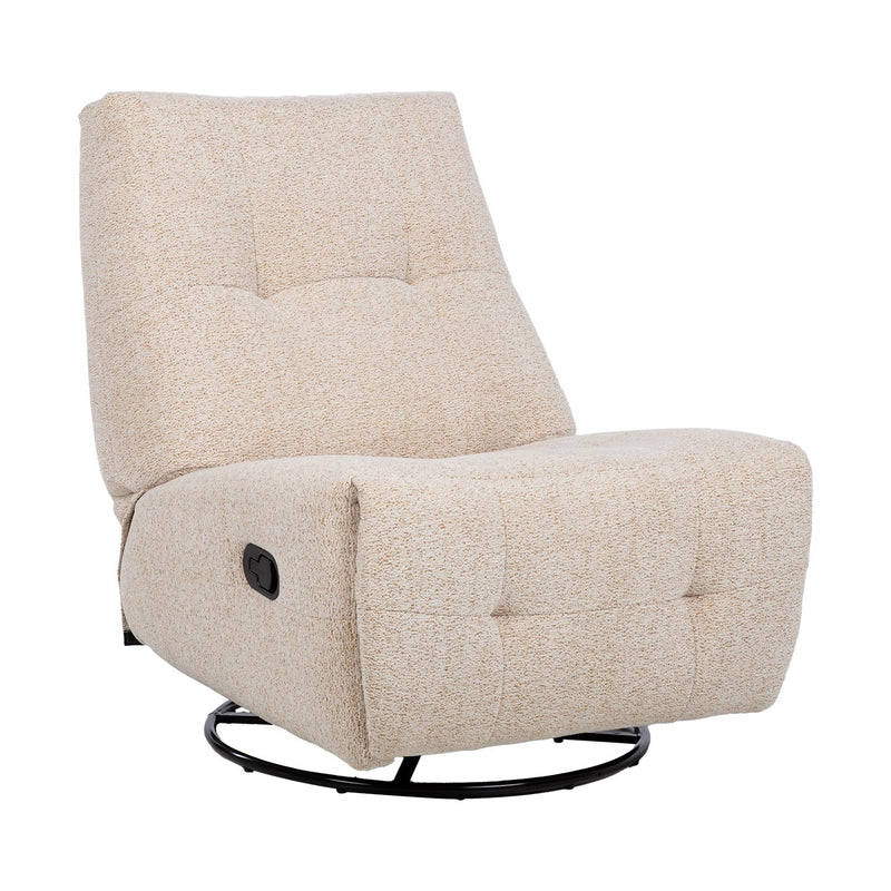 Recliner armchair WILLA with swinging and rotating manual mechanism - 14016