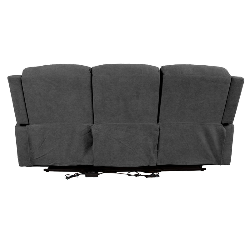 Recliner sofa MIMI 3-seater with electric mechanism, grey - kuva 5