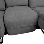 Recliner sofa MIMI 3-seater with electric mechanism, grey - kuva 7