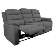 Recliner sofa MIMI 3-seater with electric mechanism, grey - kuva 10