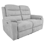 Recliner sofa MIMI 2-seater with electric mechanism, light grey - 14085