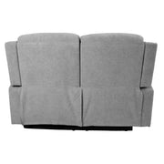 Recliner sofa MIMI 2-seater with electric mechanism, light grey - kuva 5