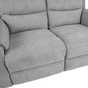Recliner sofa MIMI 2-seater with electric mechanism, light grey - kuva 7