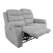 Recliner sofa MIMI 2-seater with electric mechanism, light grey - kuva 10