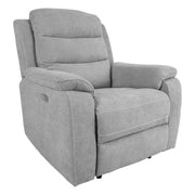 Recliner armchair MIMI with electric mechanism, light grey - 14086