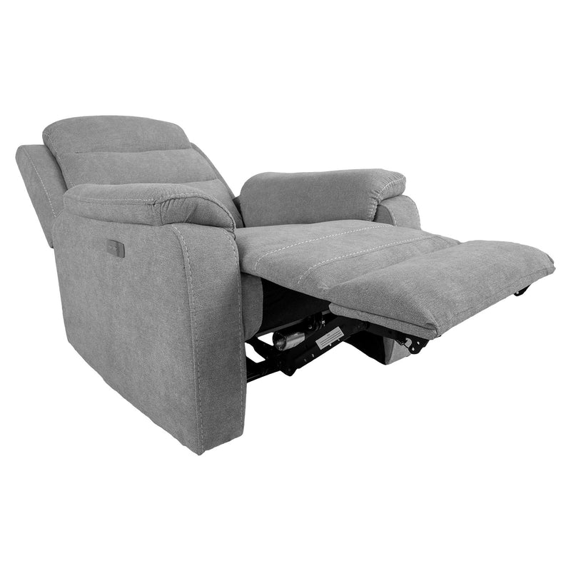 Recliner armchair MIMI with electric mechanism, light grey - kuva 3