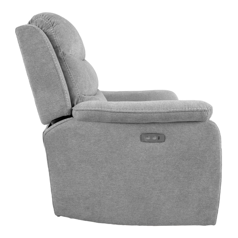 Recliner armchair MIMI with electric mechanism, light grey - kuva 5