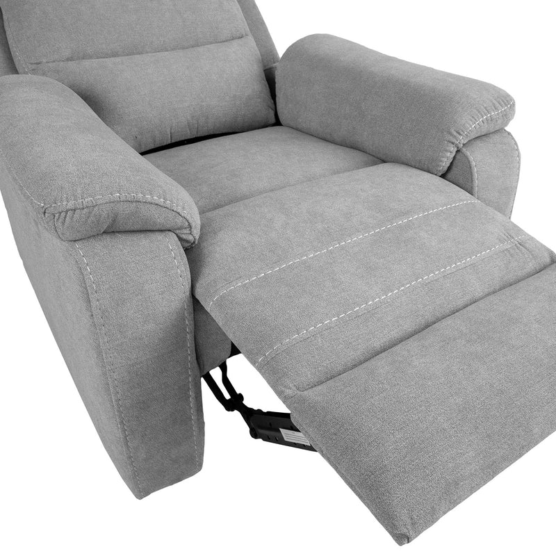 Recliner armchair MIMI with electric mechanism, light grey - kuva 8