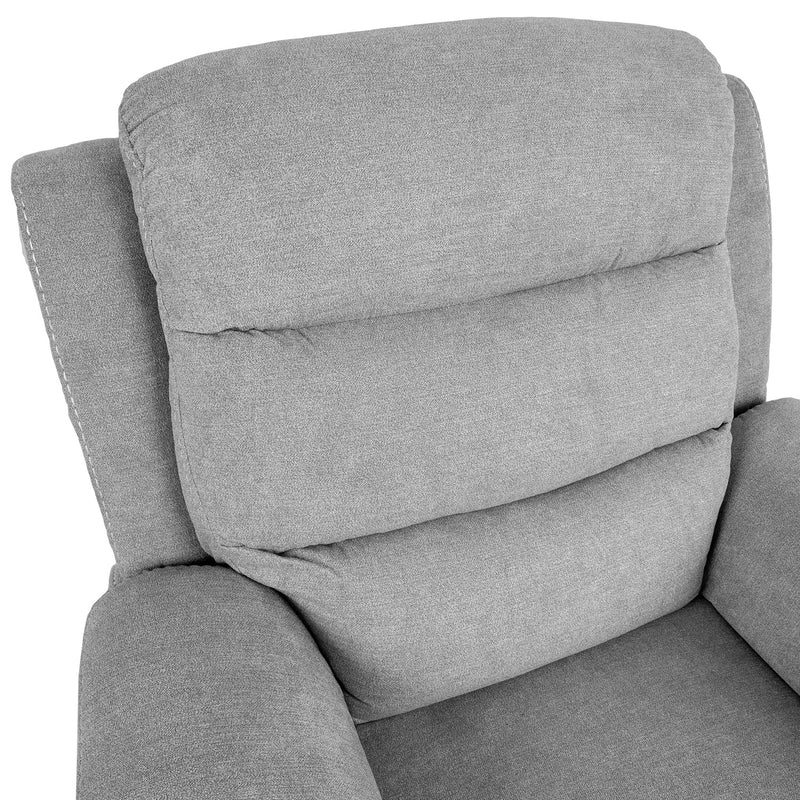 Recliner armchair MIMI with electric mechanism, light grey - kuva 9