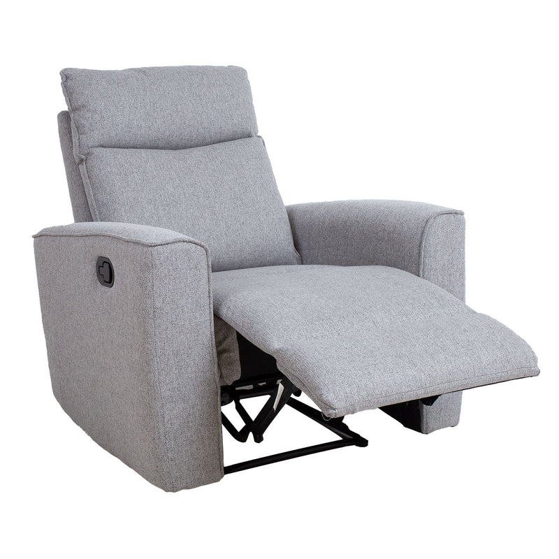 Recliner armchair MORA with manual mechanism, grey - kuva 2