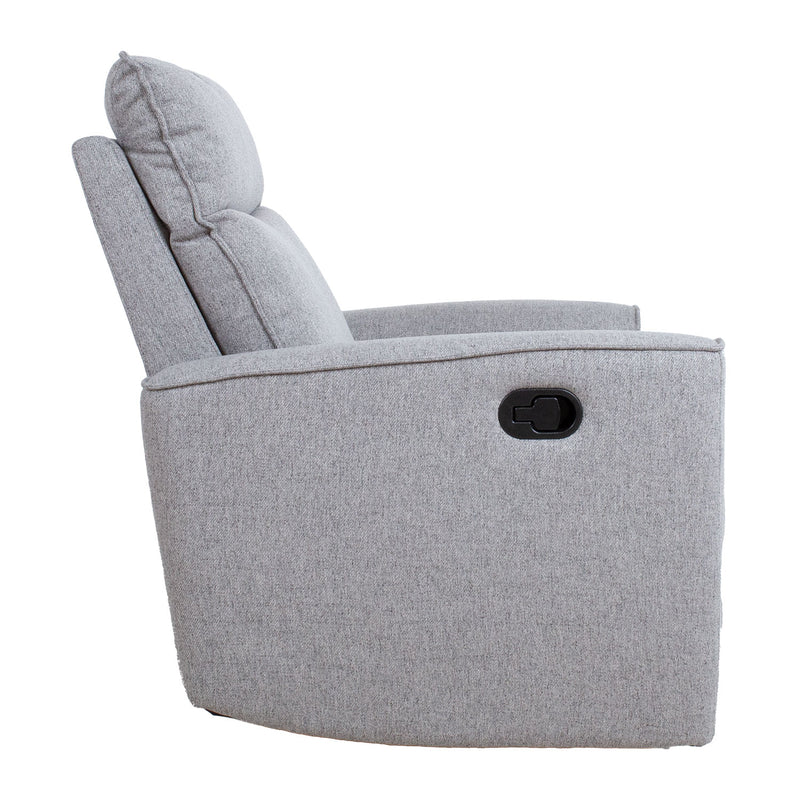 Recliner armchair MORA with manual mechanism, grey - kuva 4