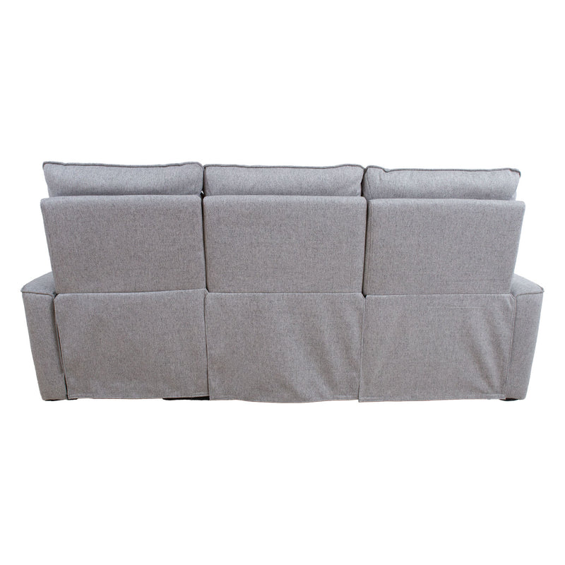 Recliner sofa MORA 3-seater with manual mechanism, grey - kuva 5