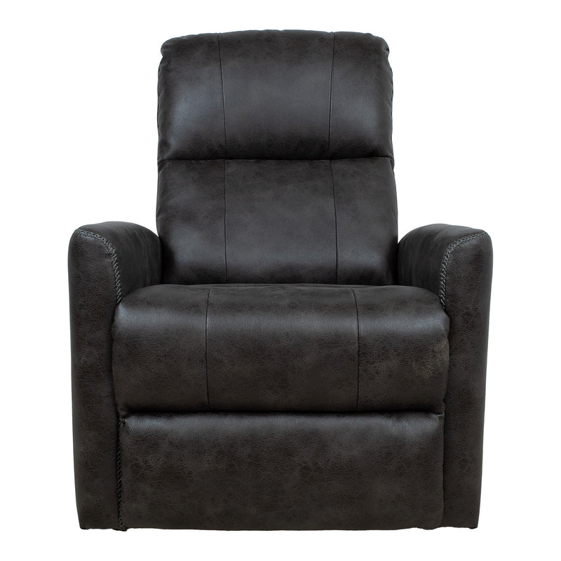 Recliner armchair DIEGO with swinging and rotating manual mechanism, grey - kuva 4