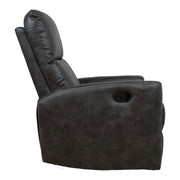Recliner armchair DIEGO with swinging and rotating manual mechanism, grey - kuva 5