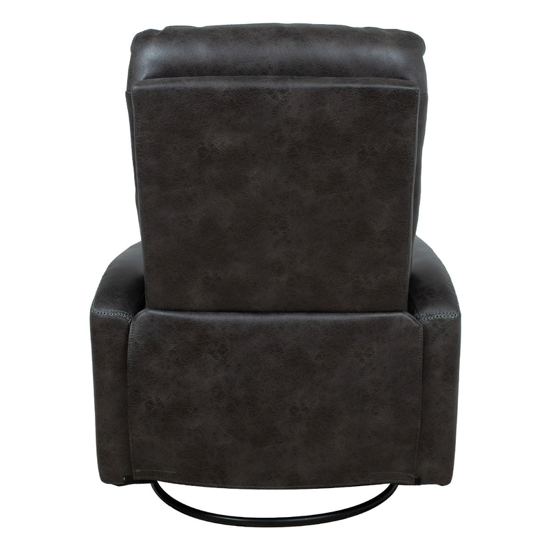 Recliner armchair DIEGO with swinging and rotating manual mechanism, grey - kuva 6