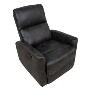 Recliner armchair DIEGO with swinging and rotating manual mechanism, grey - kuva 7