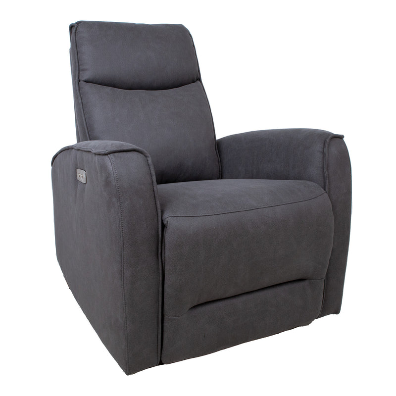 Recliner armchair BUSTER with electric mechanism, grey - 14152