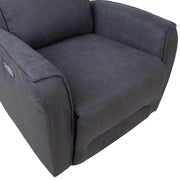 Recliner armchair BUSTER with electric mechanism, grey - kuva 8