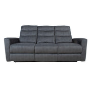 Recliner sofa GASTON 3-seater with electric mechanism, grey velvet - kuva 4