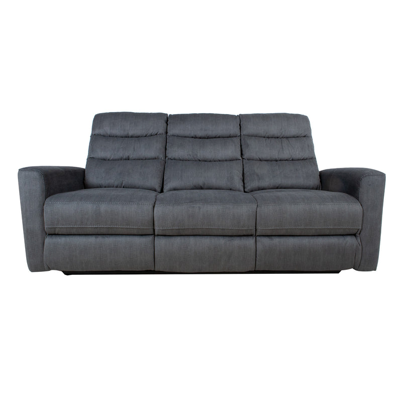 Recliner sofa GASTON 3-seater with electric mechanism, grey velvet - kuva 4
