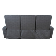 Recliner sofa GASTON 3-seater with electric mechanism, grey velvet - kuva 5