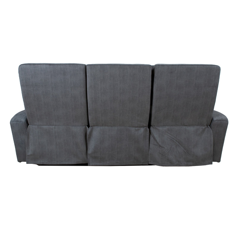 Recliner sofa GASTON 3-seater with electric mechanism, grey velvet - kuva 5