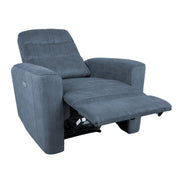 Recliner armchair GASTON with electric mechanism, blue - kuva 2