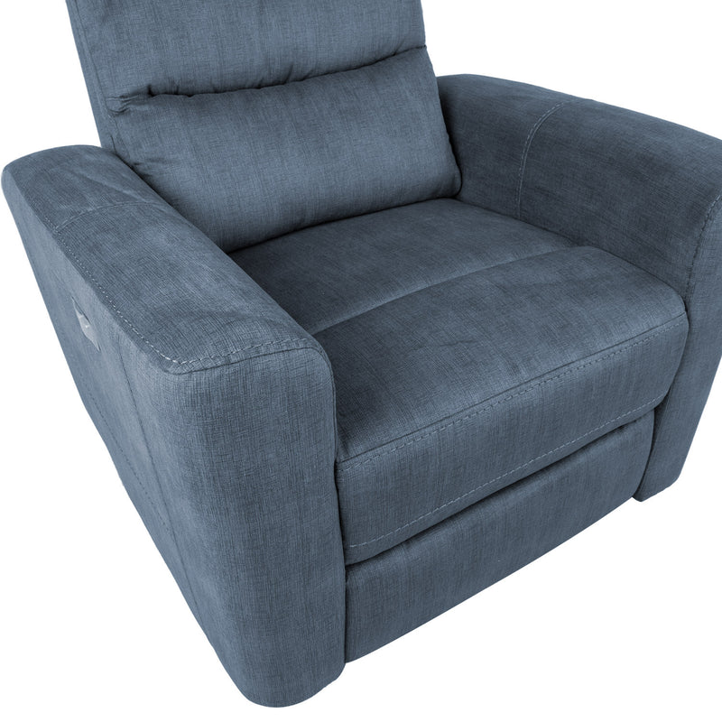 Recliner armchair GASTON with electric mechanism, blue - kuva 7