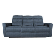 Recliner sofa GASTON 3-seater with electric mechanism, blue - kuva 3