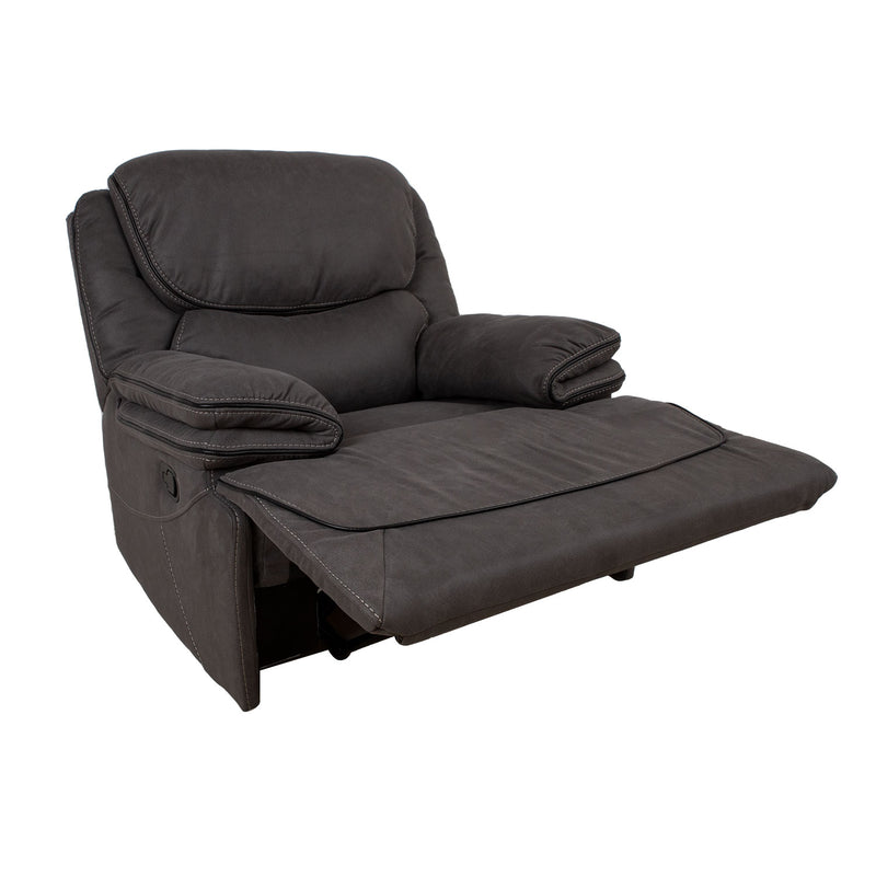 Recliner armchair GORDY with manual mechanism, grey - kuva 3