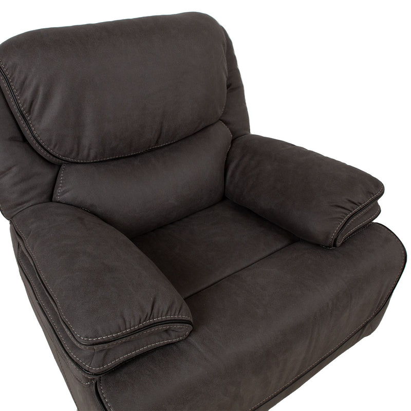 Recliner armchair GORDY with manual mechanism, grey - kuva 7