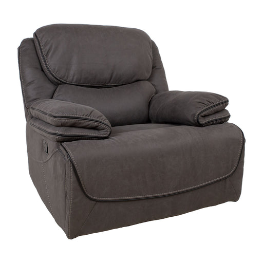 Recliner armchair GORDY with manual mechanism, grey - 14171