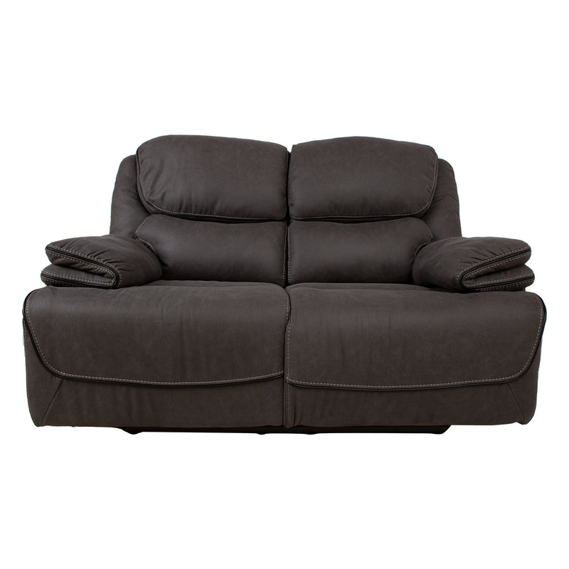 Recliner sofa GORDY 2-seater with manual mechanism, grey - kuva 4