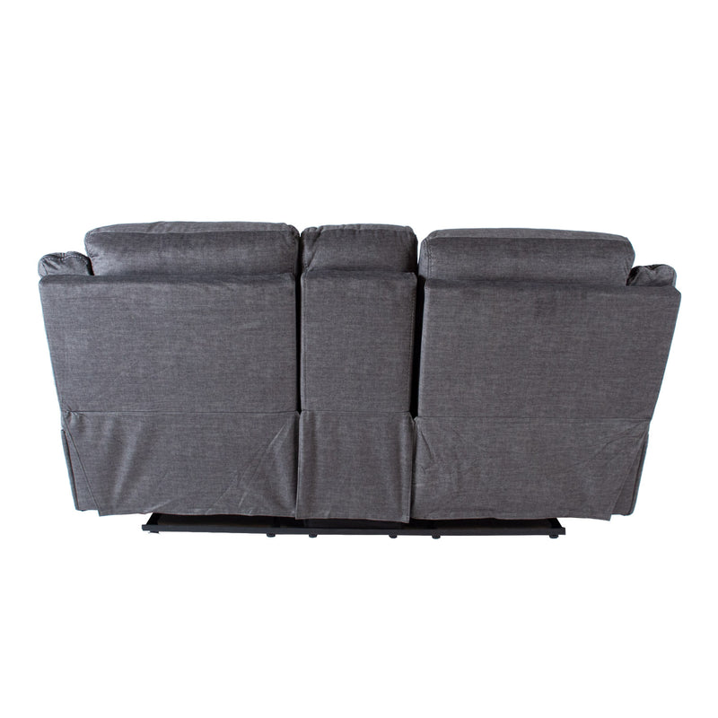 Recliner sofa GENTRY 2-seater with manual mechanism, grey - kuva 8