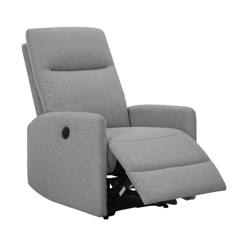 Recliner armchair KATY with electric mechanism, light grey - kuva 2