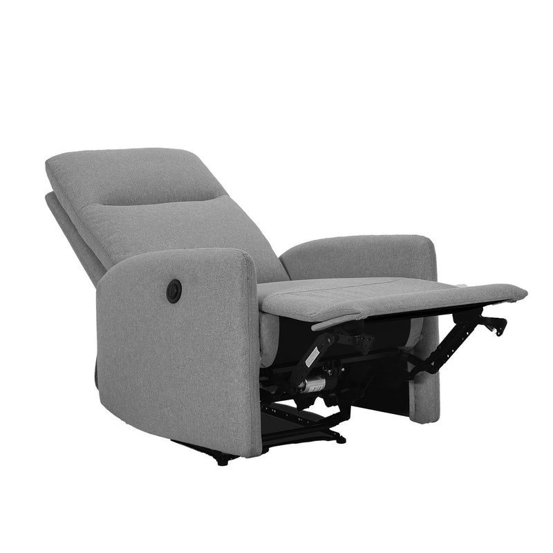 Recliner armchair KATY with electric mechanism, light grey - kuva 3